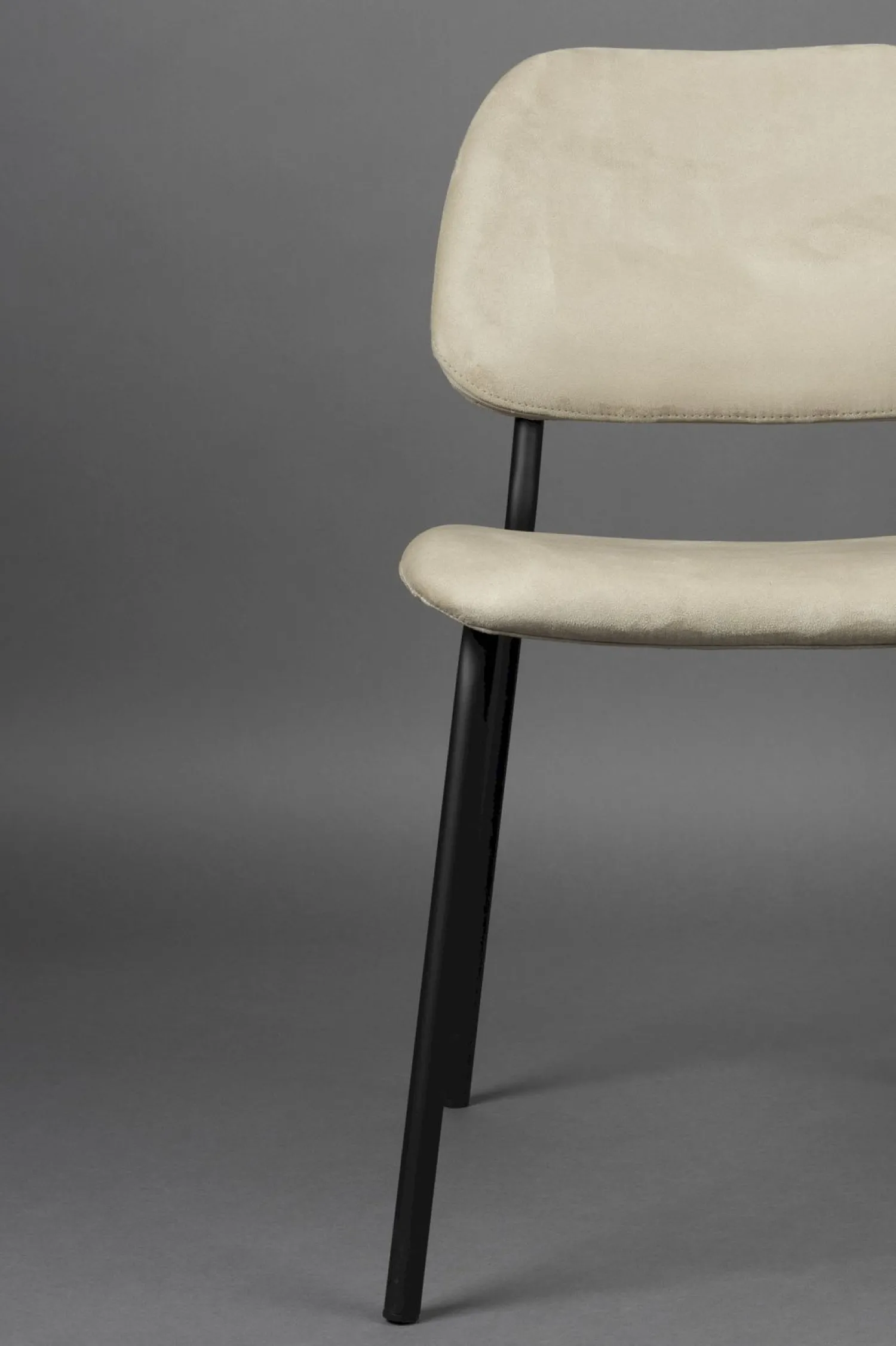 Eetkamerstoelen Zonder Armleuning-Dutchbone Darby Eetkamerstoel Beige
