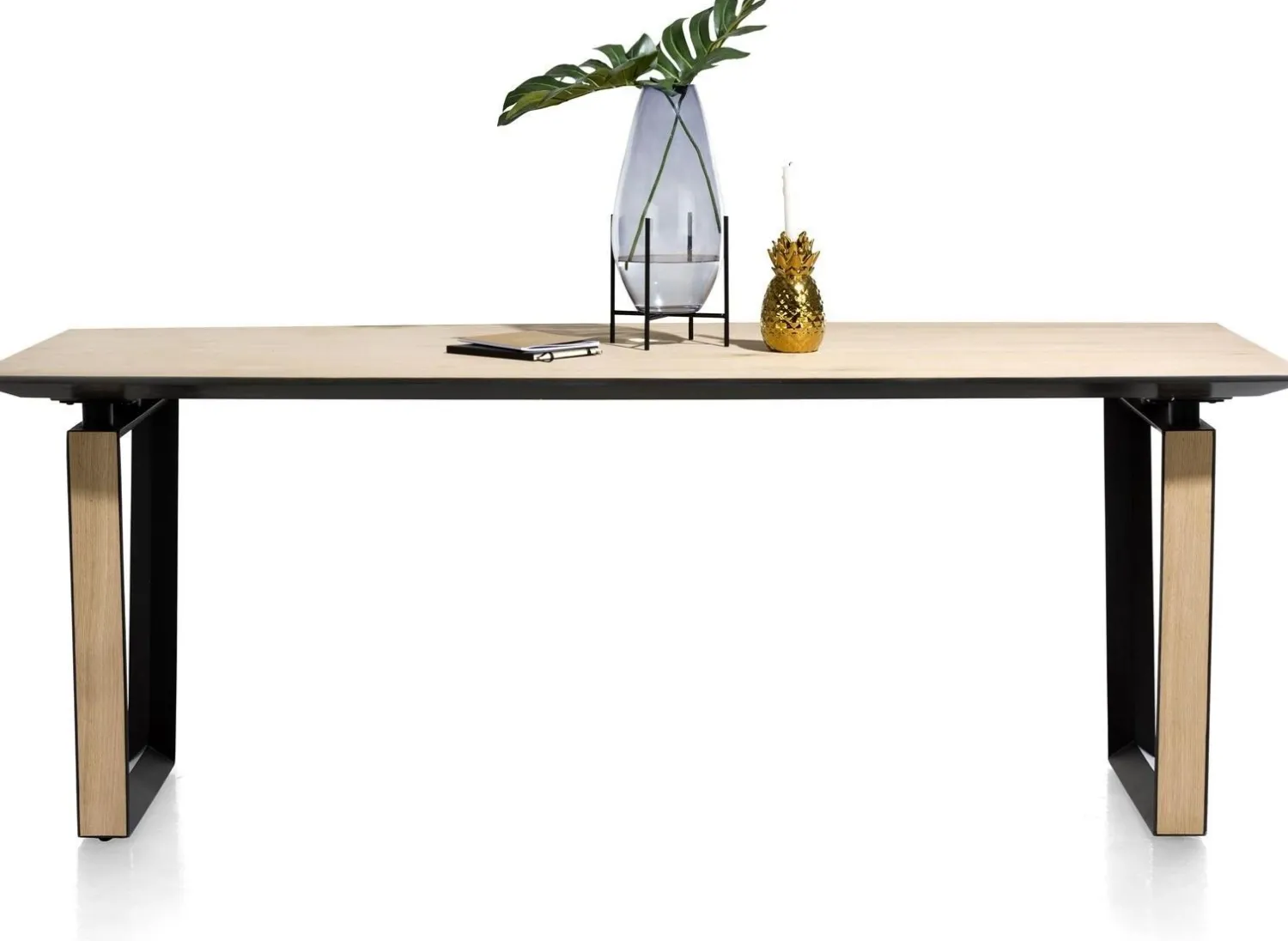 Houten Eettafels|Rechthoekige Eettafels-XOOON Darwin Eettafel naturel