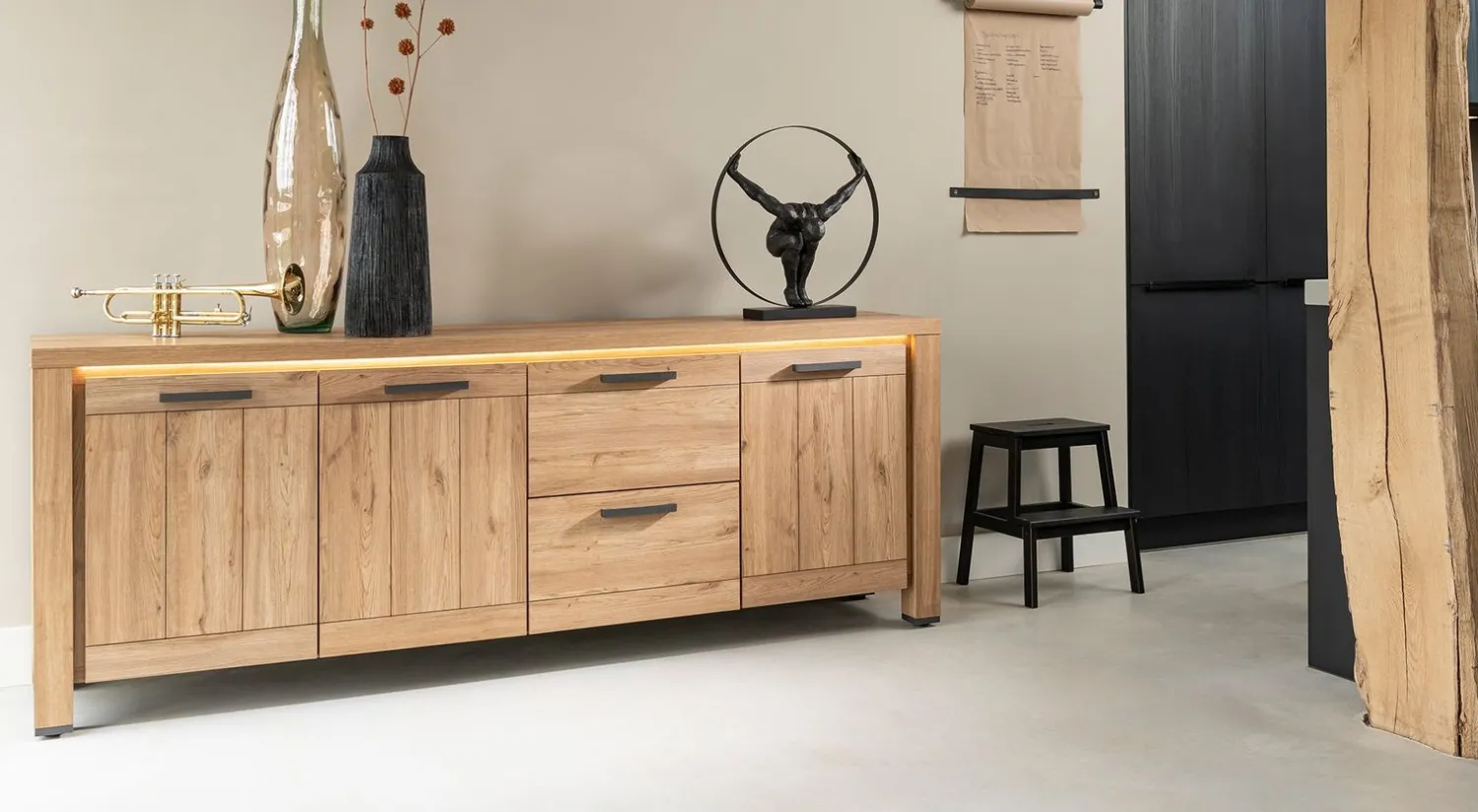 Dressoirs-Henders en Hazel Delmonte Dressoir Naturel