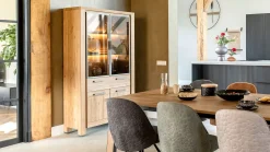 Vitrinekasten|Buffetkasten-Henders en Hazel Delmonte Vitrinekast Naturel