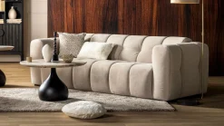 Marmeren Salontafels|Ronde Salontafels-Feelings Wonen Delphi Salontafel Grijs