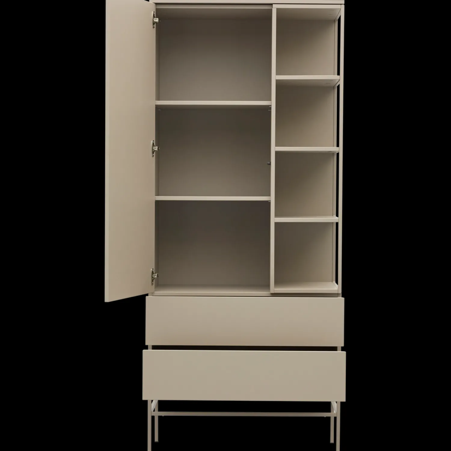 Opbergkasten|Opbergkasten-Trendhopper Deva Wandkast Stonegrey