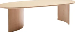 Houten Eettafels|Organische Eettafels-Arco Dew Eettafel Naturel