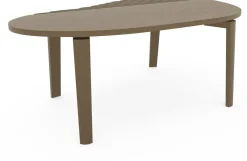 Organische Salontafels-Eijerkamp Collectie Diamond Rib Salontafel Grizzly Brown Mat