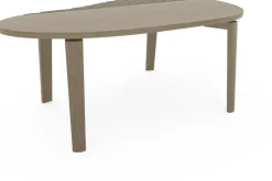 Organische Salontafels-Eijerkamp Collectie Diamond Rib Salontafel Grizzly Brown Mat