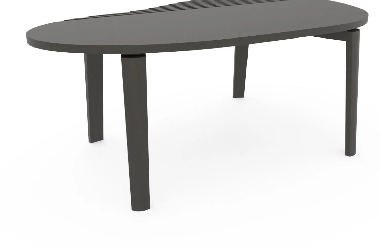 Organische Salontafels-Eijerkamp Collectie Diamond Rib Salontafel Grizzly Brown Mat