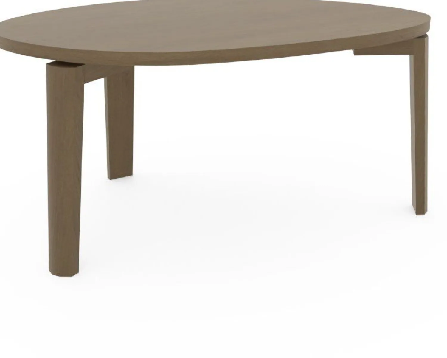 Organische Salontafels-Eijerkamp Collectie Diamond Salontafel Grizzly Brown Mat