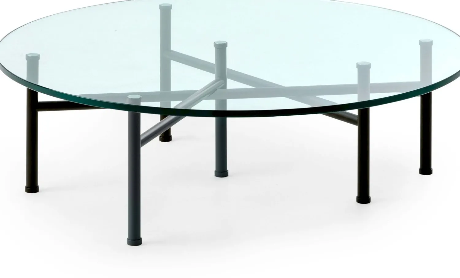 Design Salontafels|Ronde Salontafels-Leolux Dice Salontafel Transparant