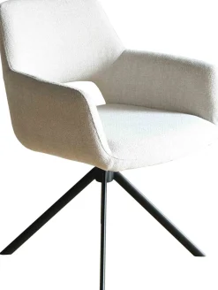 Eetkamerstoelen Met Armleuning-Eijerkamp Collectie Dima Eetkamerstoel Beige, Black