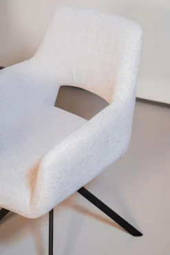 Eetkamerstoelen Met Armleuning-Eijerkamp Collectie Dima Eetkamerstoel Beige, Black