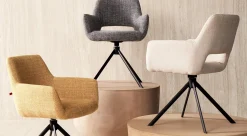 Eetkamerstoelen Met Armleuning-Eijerkamp Collectie Dima Eetkamerstoel Grey