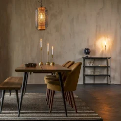 Vloerkleden|Rechthoekige Vloerkleden-Dutchbone Djahe Vloerkleed Brown