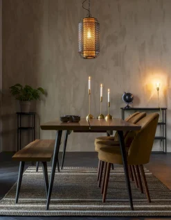 Vloerkleden|Rechthoekige Vloerkleden-Dutchbone Djahe Vloerkleed Brown