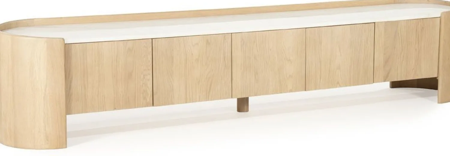 Tv-Meubels-Eleonora Don Tv-meubel Bruin