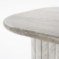Marmeren Bijzettafels-By Boo Dorique Bijzettafel Wit, Grijs