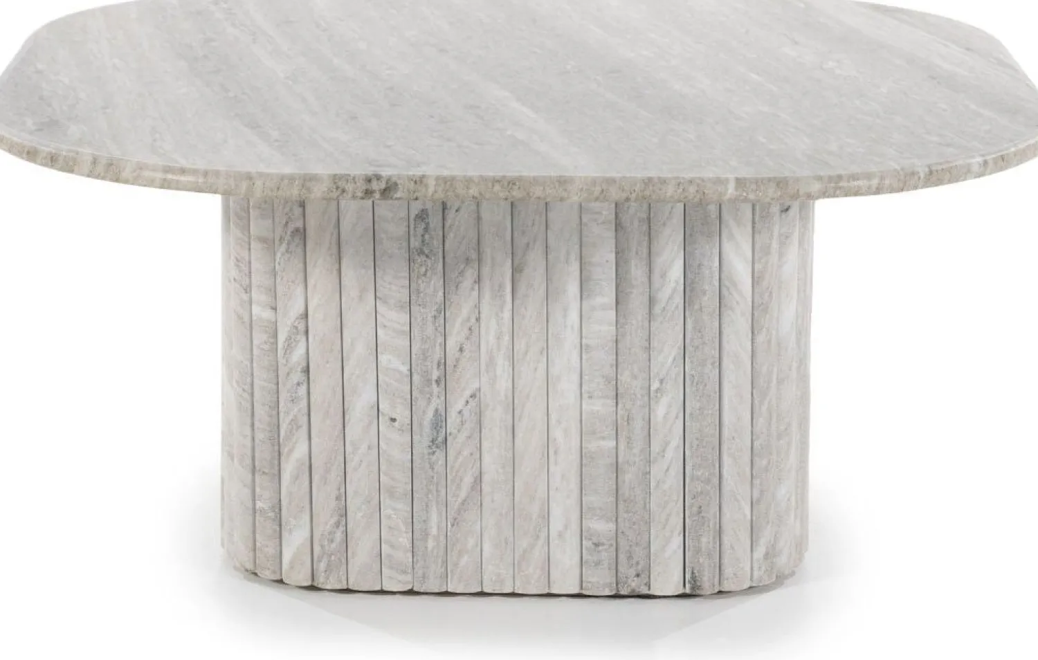 Marmeren Salontafels-By Boo Dorique Salontafel Wit, Grijs