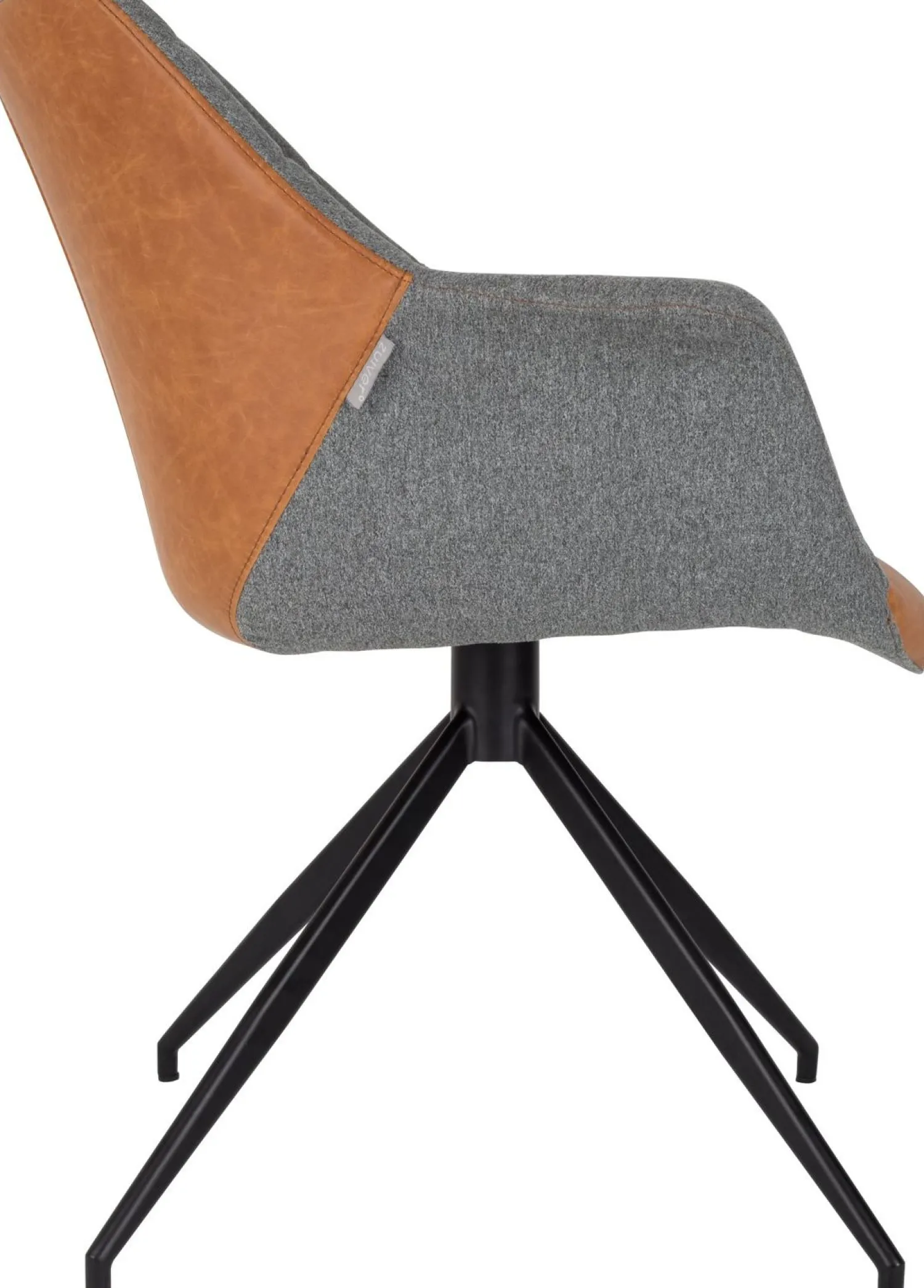 Eetkamerstoelen Met Armleuning-Zuiver Doulton (set van 2) Eetkamerstoel Vintage Brown