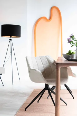 Kuipstoelen|Draaibare Eetkamerstoelen-Zuiver Doulton Swivel (set van 2) Armstoel Natural