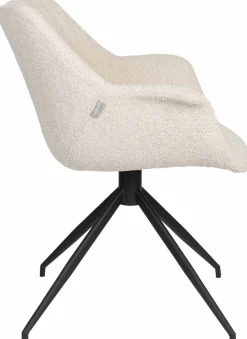 Kuipstoelen|Draaibare Eetkamerstoelen-Zuiver Doulton Swivel (set van 2) Armstoel Natural