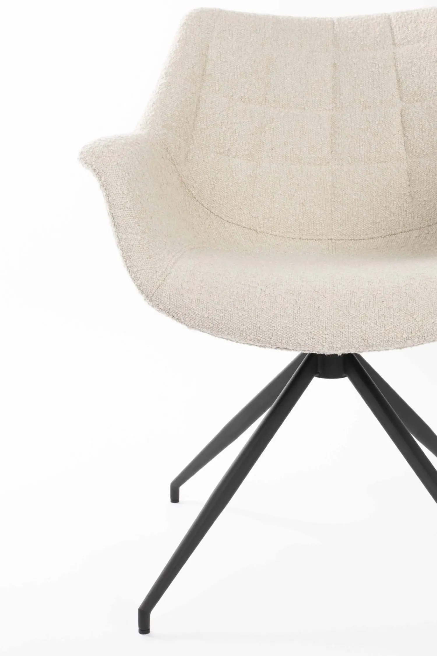 Kuipstoelen|Draaibare Eetkamerstoelen-Zuiver Doulton Swivel (set van 2) Armstoel Natural