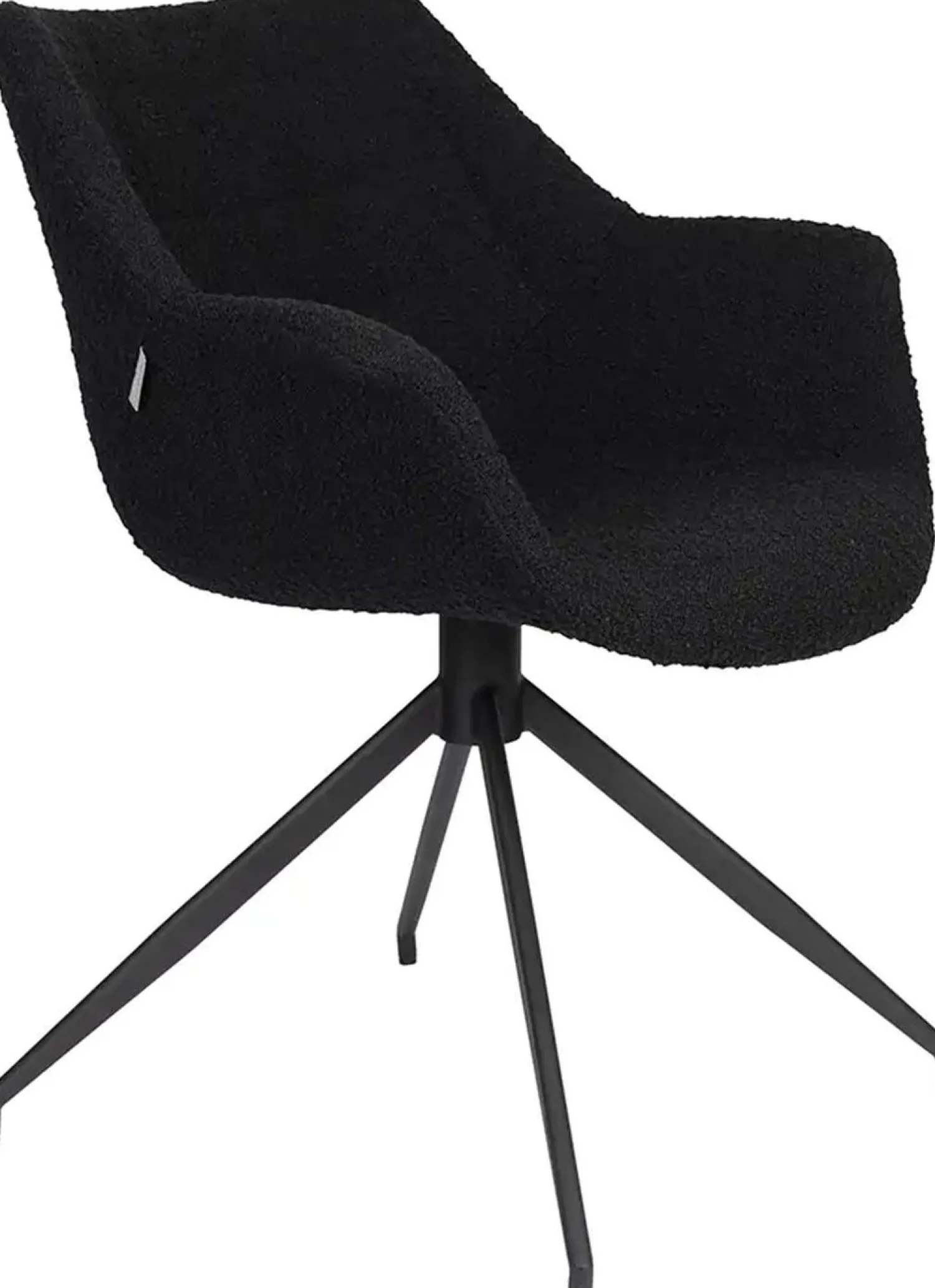 Kuipstoelen|Draaibare Eetkamerstoelen-Zuiver Doulton Swivel (set van 2) Armstoel Black