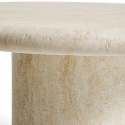 Tuintafels|Ronde Eettafels-Kave Home Drasi Outdoor Eettafel Beige, Wit, Ecru