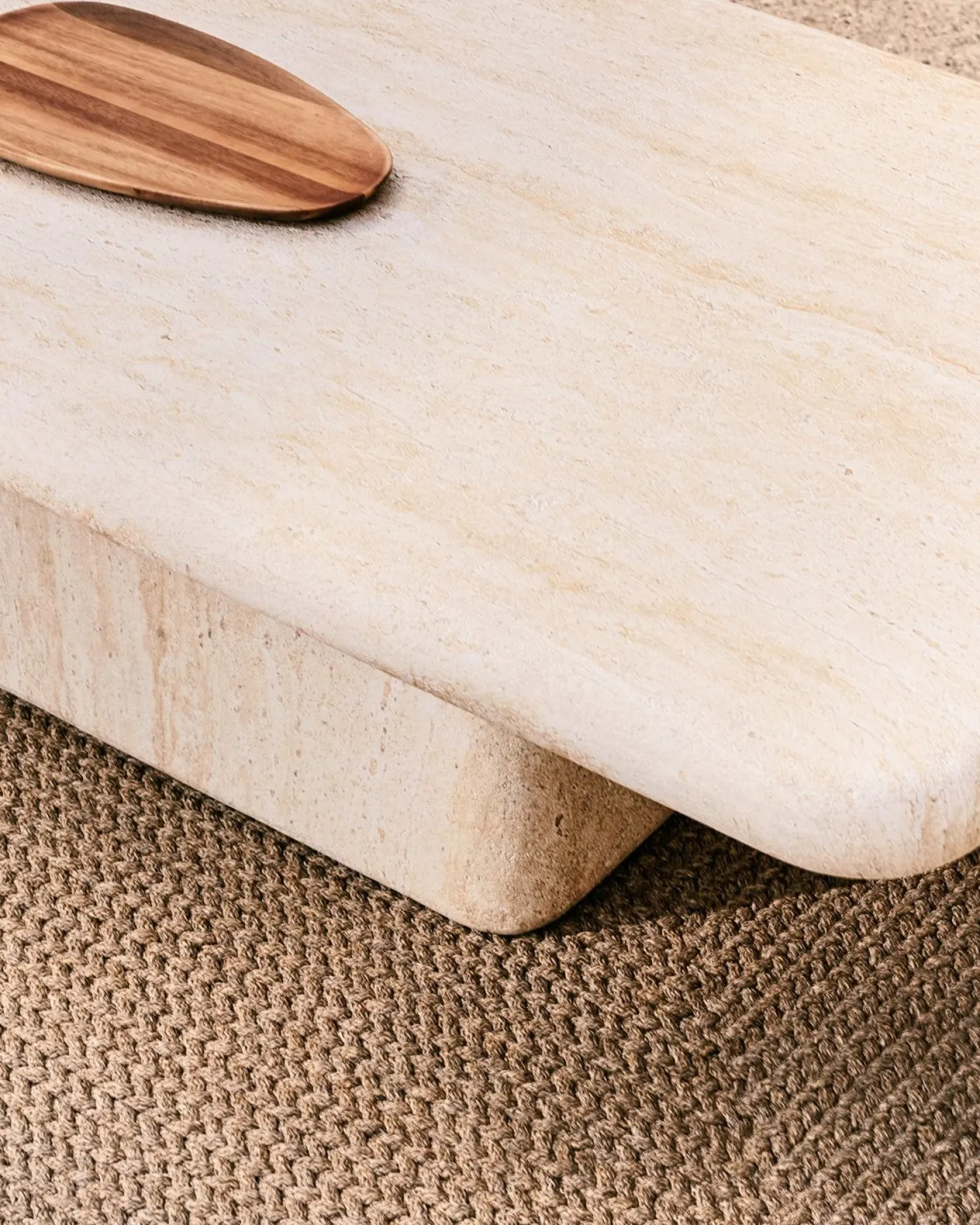 Tuintafels-Kave Home Drasi Salontafel Beige
