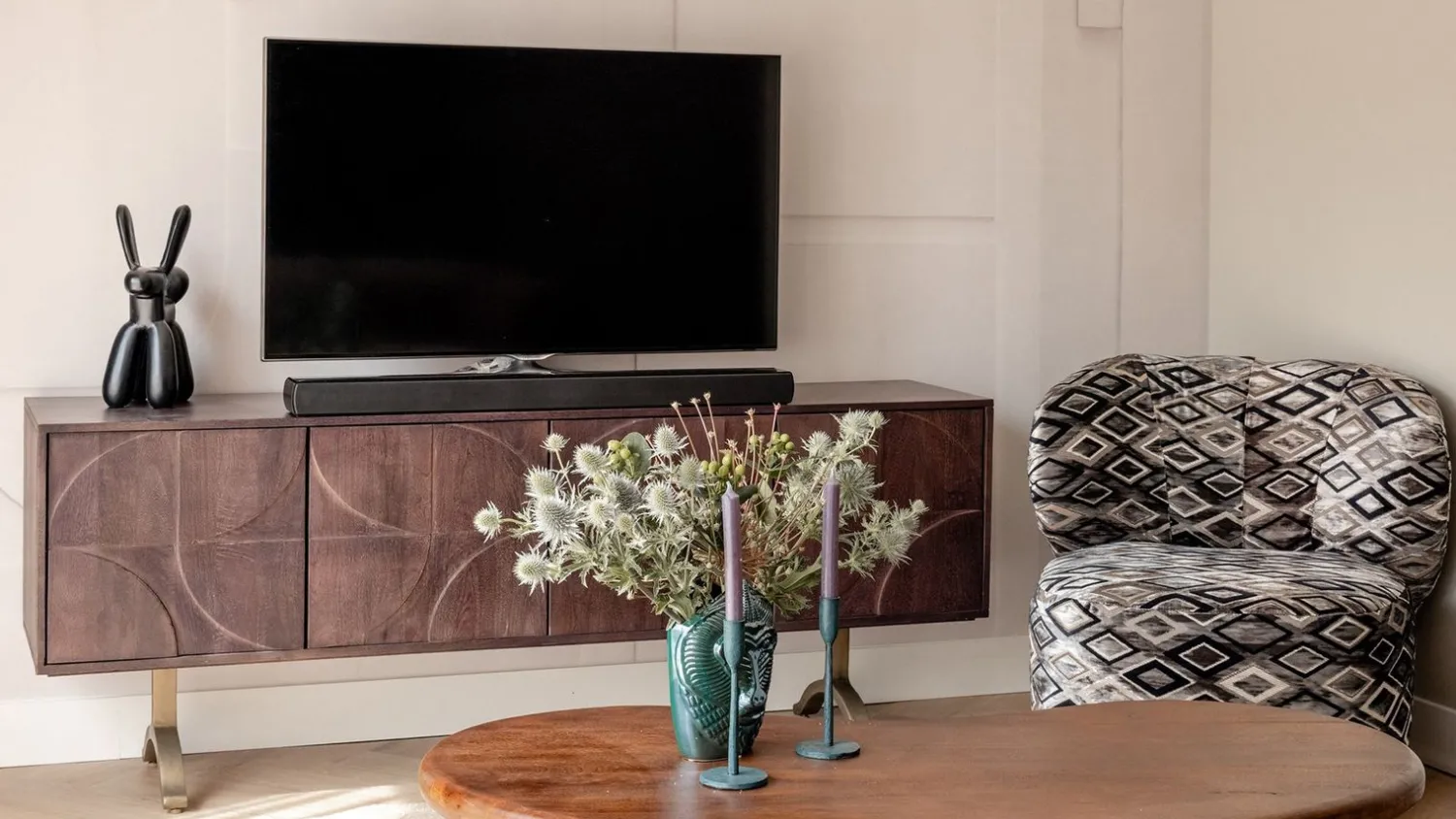 Dressoirs-WOOOD Draw Dressoir Walnut