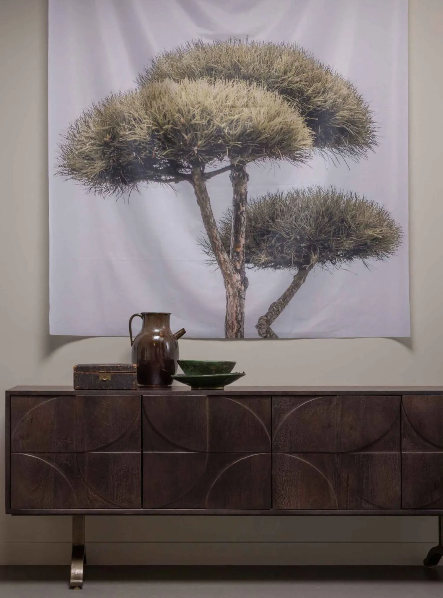 Dressoirs-WOOOD Draw Dressoir Walnut
