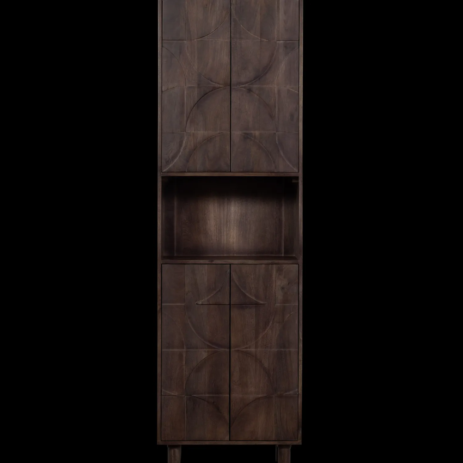 Opbergkasten|Opbergkasten-WOOOD Draw Opbergkast Walnut