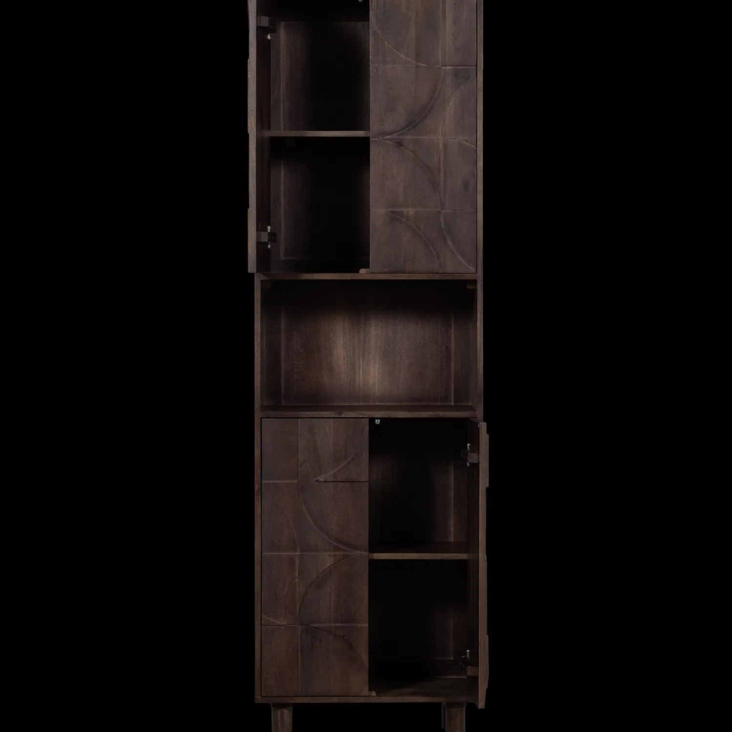 Opbergkasten|Opbergkasten-WOOOD Draw Opbergkast Walnut