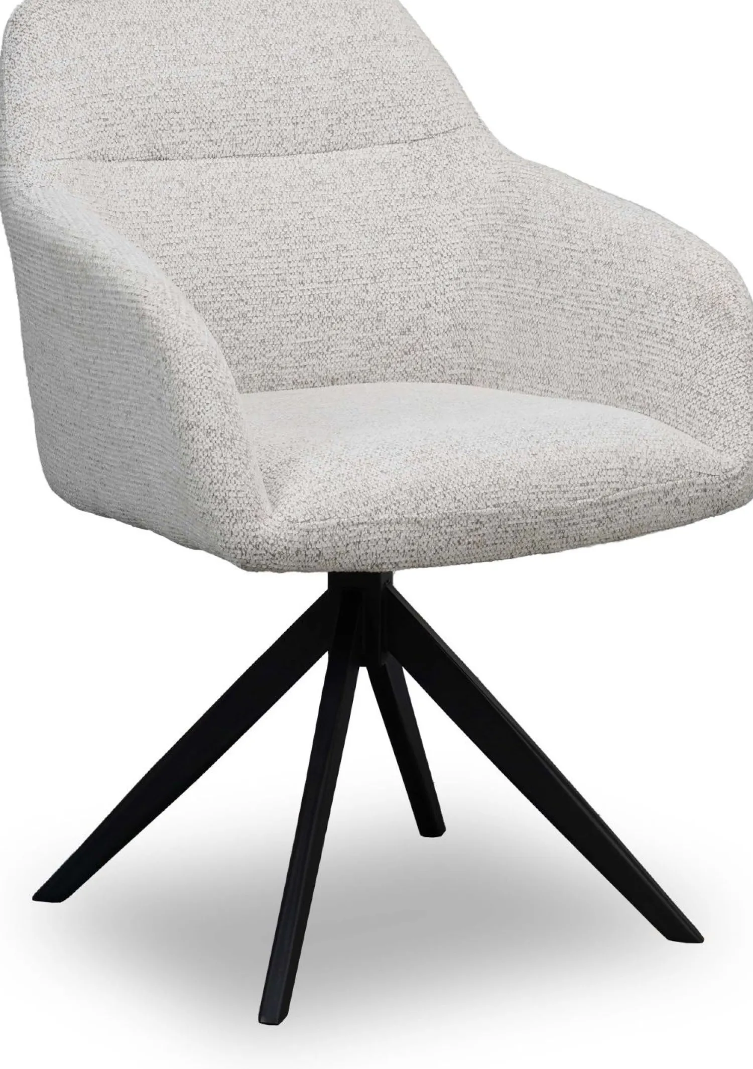 Eetkamerstoelen Met Armleuning-Eijerkamp Collectie Drew Eetkamerstoel Off White