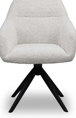 Eetkamerstoelen Met Armleuning-Eijerkamp Collectie Drew Eetkamerstoel Off White