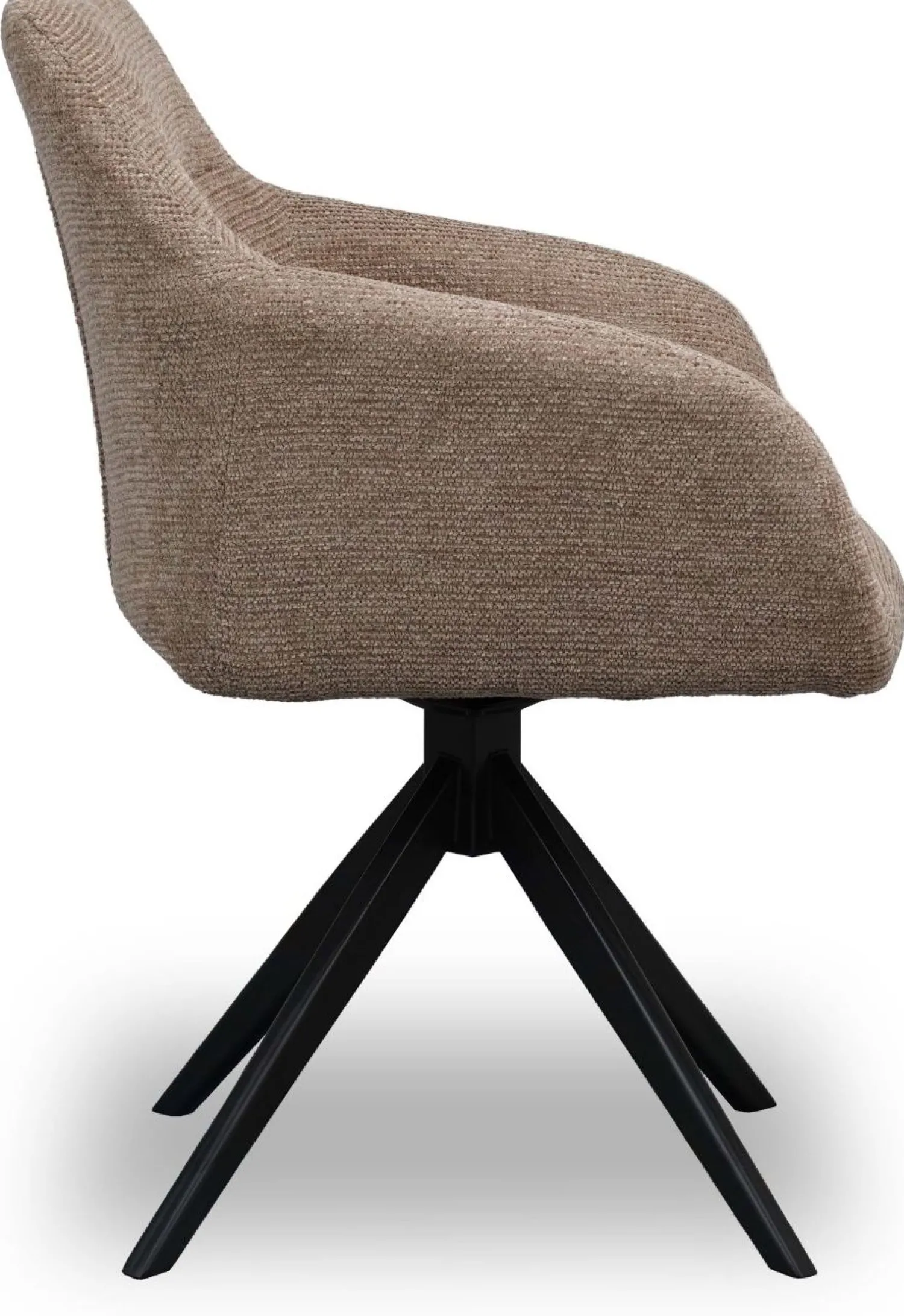 Eetkamerstoelen Met Armleuning-Eijerkamp Collectie Drew Eetkamerstoel Light Brown