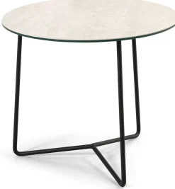 Ronde Bijzettafels-Montèl Duke Bijzettafel Bianco Assulto