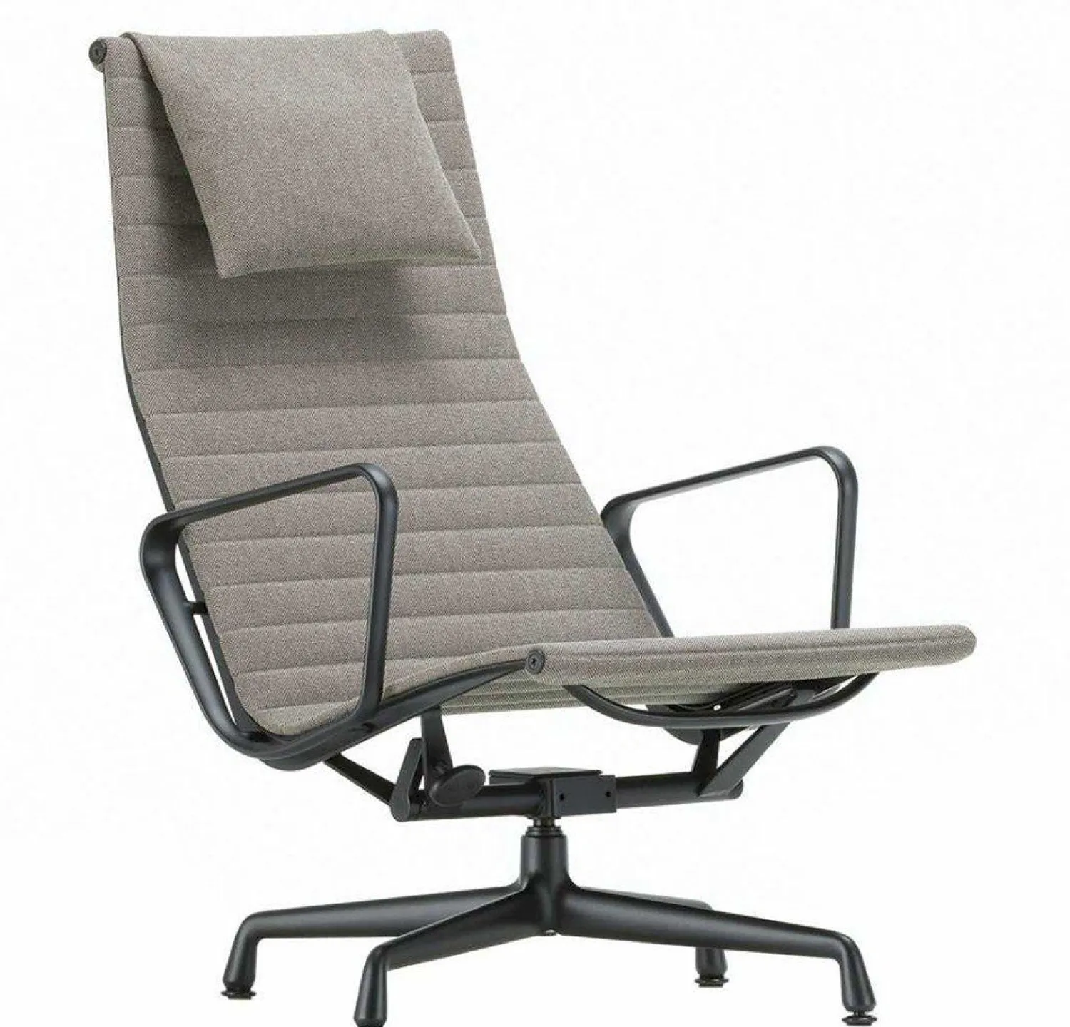 Design Fauteuils-Vitra Eames EA 124 Fauteuil Zwart