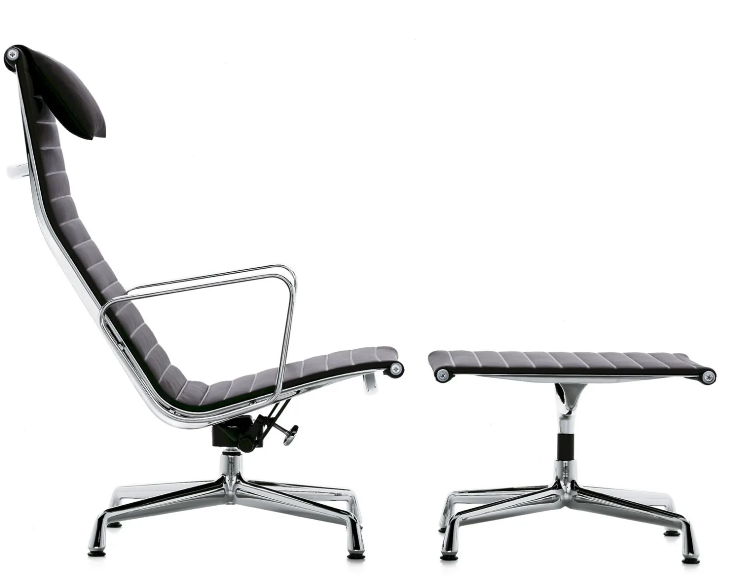 Design Fauteuils-Vitra Eames EA 124 Fauteuil Zwart