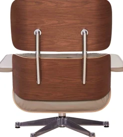 Leren Fauteuils|Design Fauteuils-Vitra Eames Lounge Chair & Hocker Sand Sable