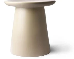 Ronde Bijzettafels-HKLIVING Earthenware M Bijzettafel Naturel, Cream