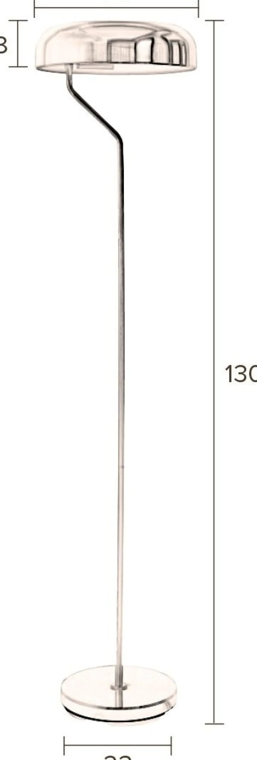 Vloerlampen|Vloerlampen-Dutchbone Eclipse Vloerlamp Brass