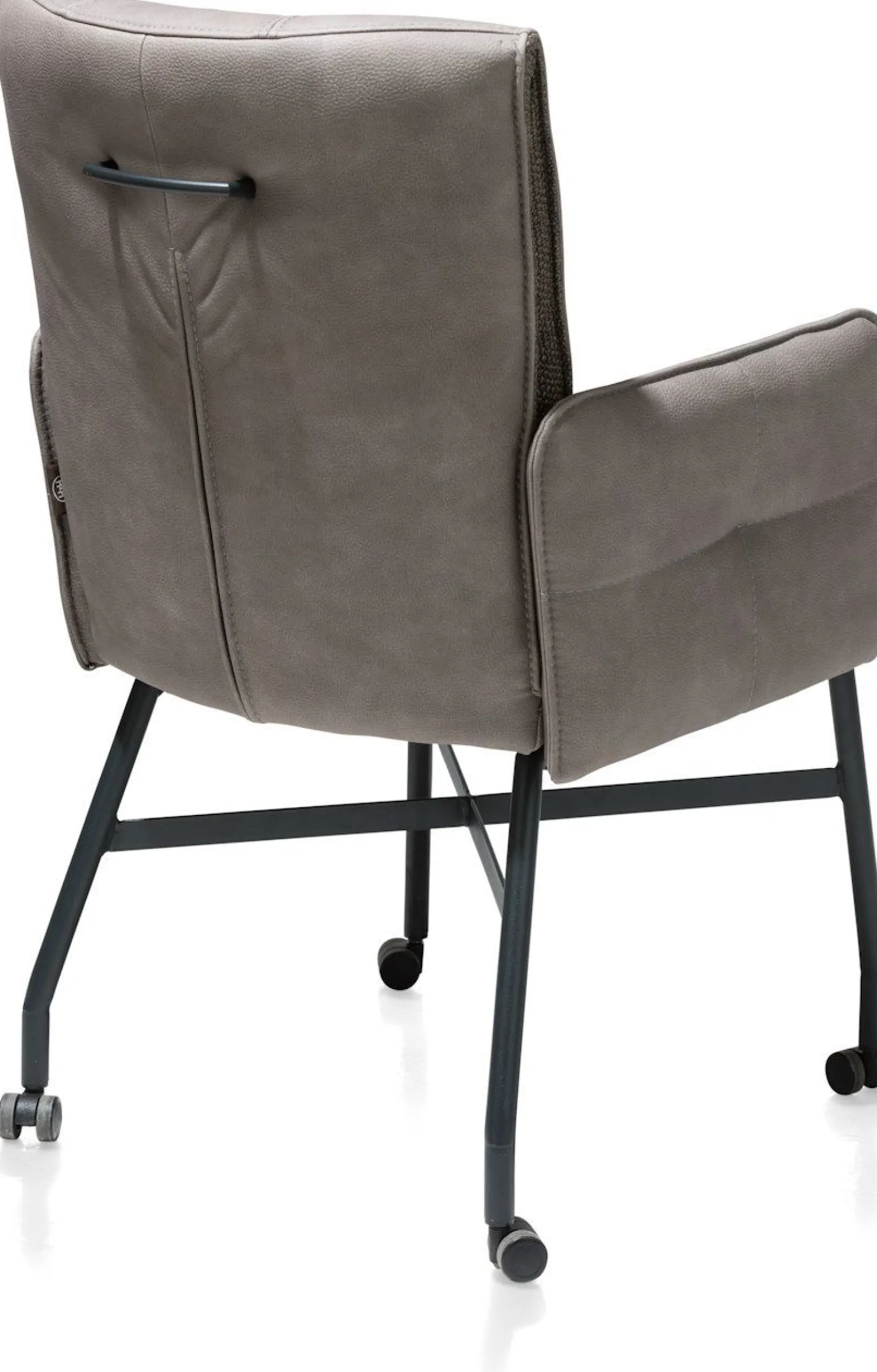 Eetkamerstoelen Met Wieltjes|Eetkamerstoelen Met Armleuning-Henders en Hazel Eden Armstoel Cognac