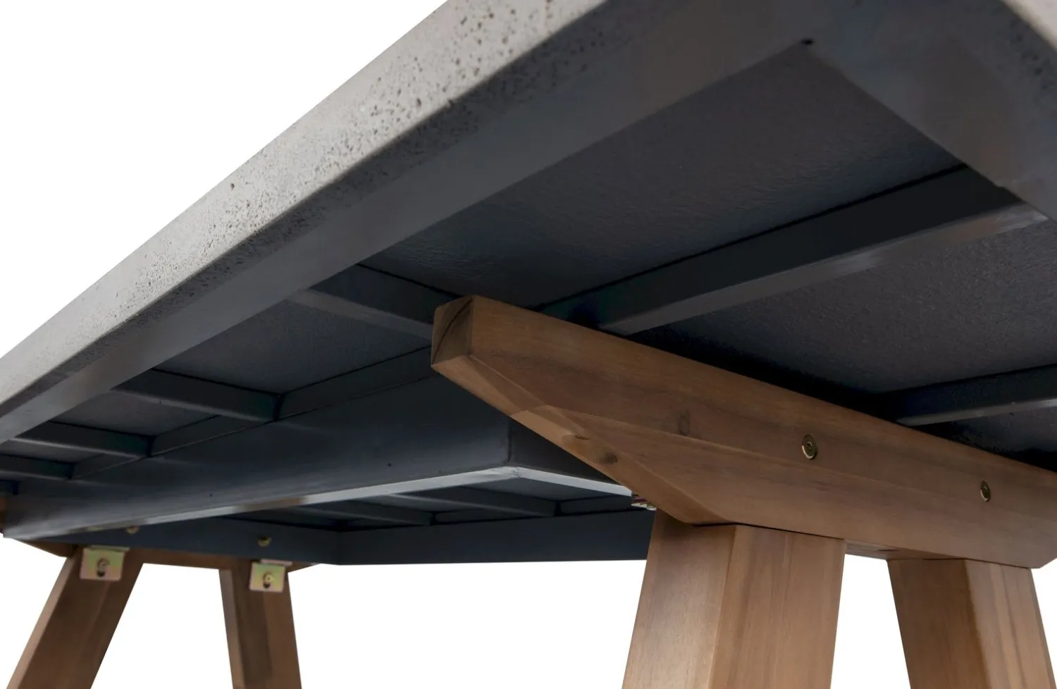 Rechthoekige Eettafels-WOOOD Eef Eettafel Grijs