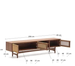 Tv-Meubels-Kave Home Elan Tv-meubel Bruin