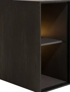 Opbergkasten|Opbergkasten-XOOON Elements 2 Niches Kast Onyx