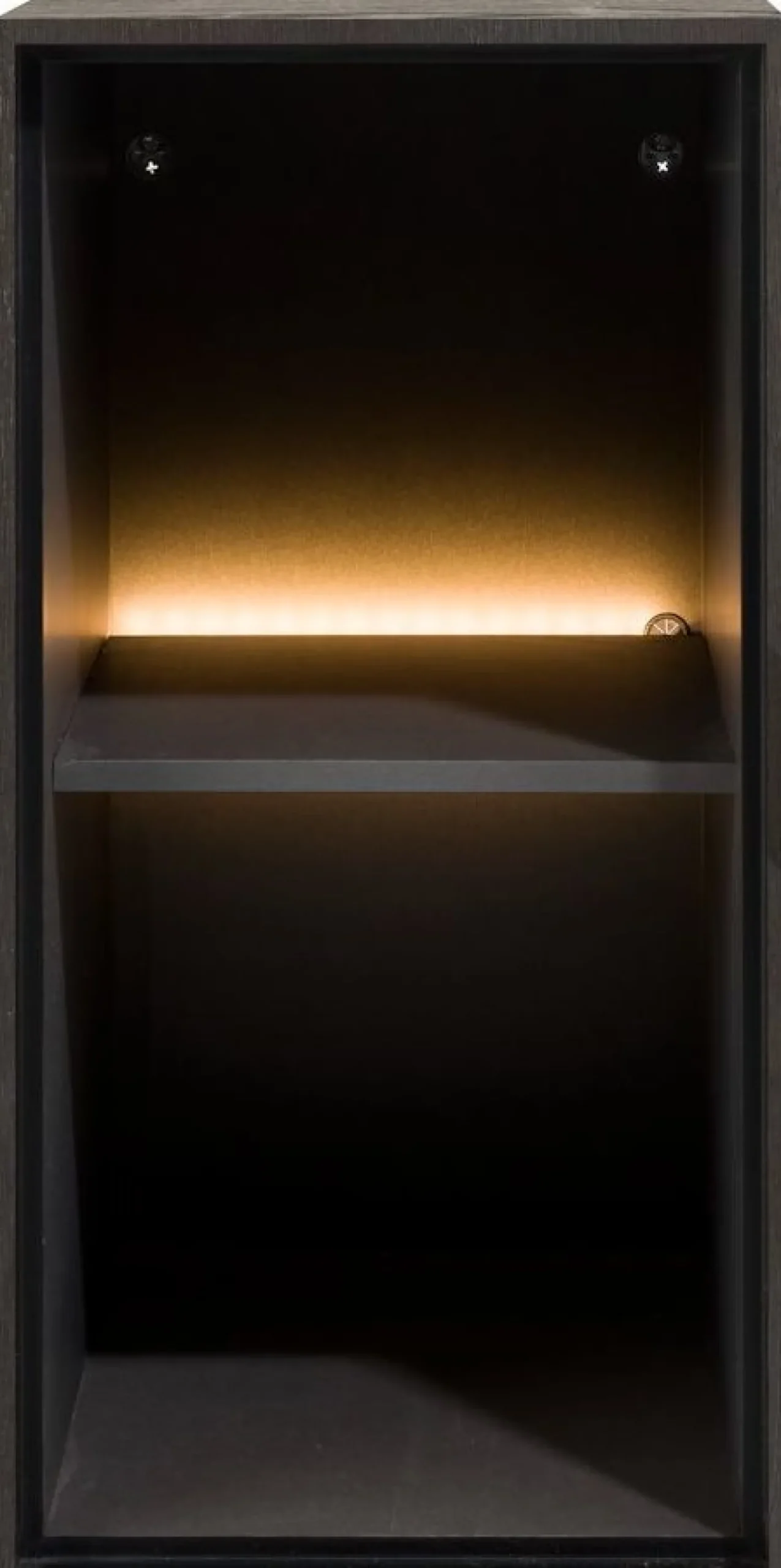 Opbergkasten|Opbergkasten-XOOON Elements 2 Niches Kast Onyx