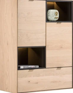 Opbergkasten|Opbergkasten-XOOON Elements Highboard Naturel
