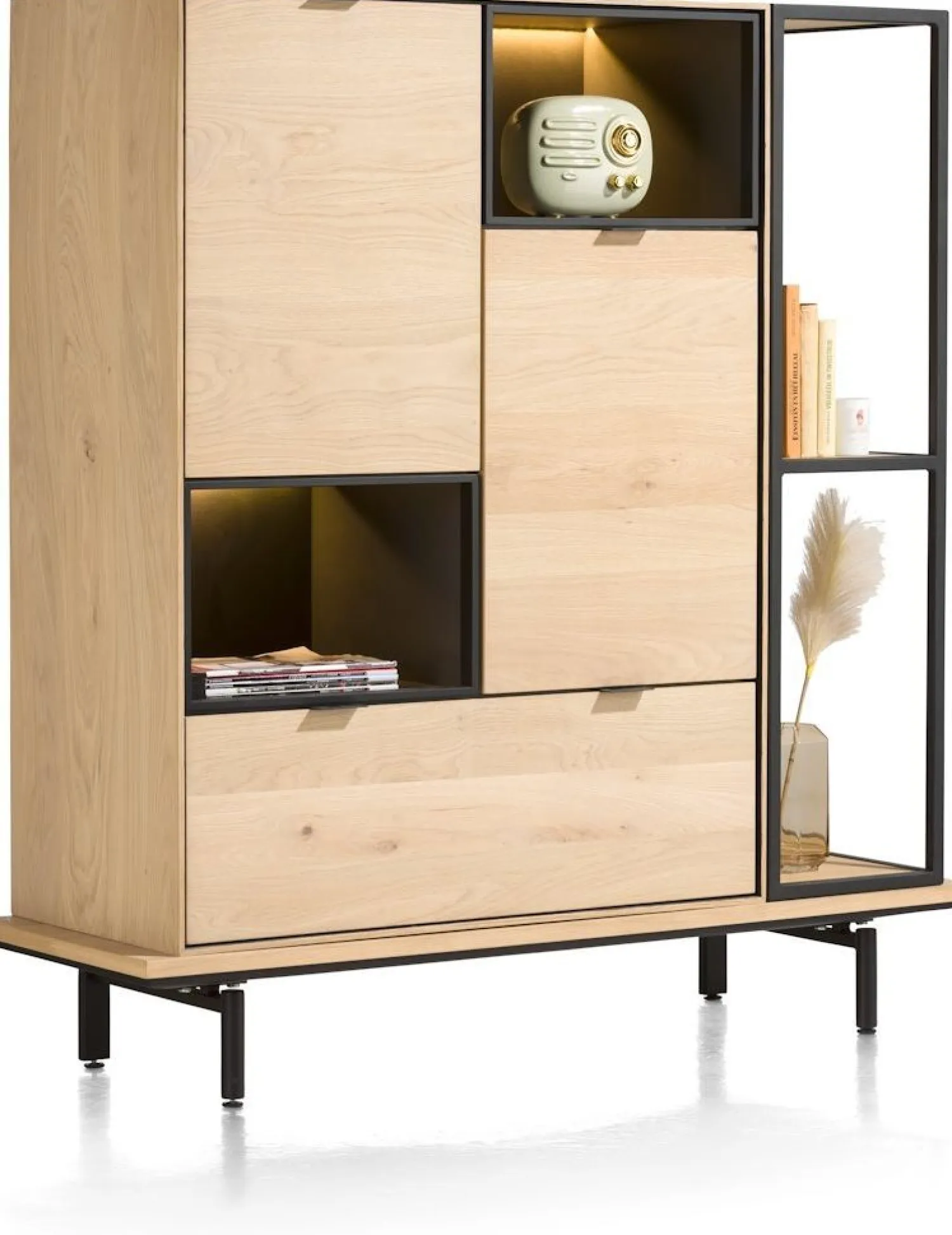 Boekenkasten-XOOON Elements 2-niches Boekenkast Natural