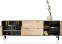 Dressoirs-XOOON Elements Poten (set 2) Zwart