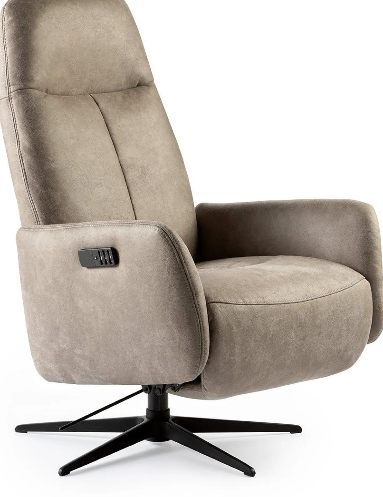 Draaifauteuils-Feelings Wonen Elias Medium Relaxfauteuil Clay