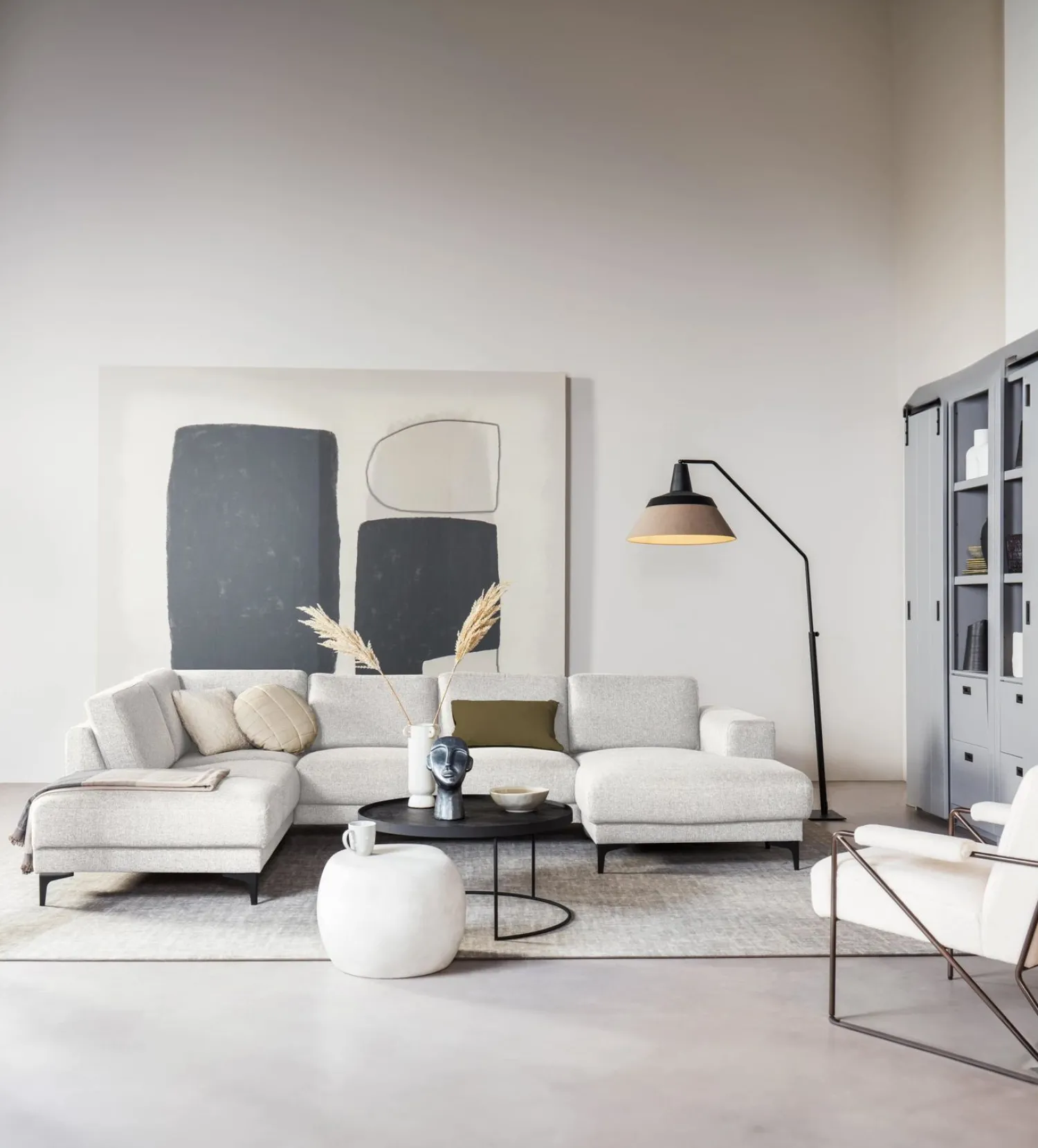 Hoekbanken|U-Banken-Eijerkamp Collectie Ella Links U-bank Beige
